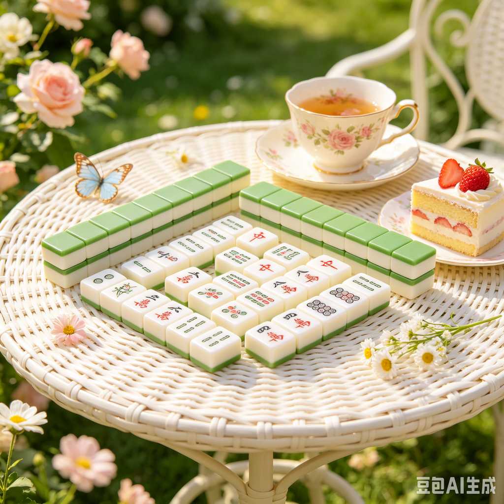 gold accent mahjong set